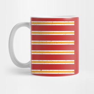 Liverpool Red White Yellow Bar Scarf Design Mug